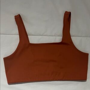 Girlfriend Collective Terracotta Crop Top